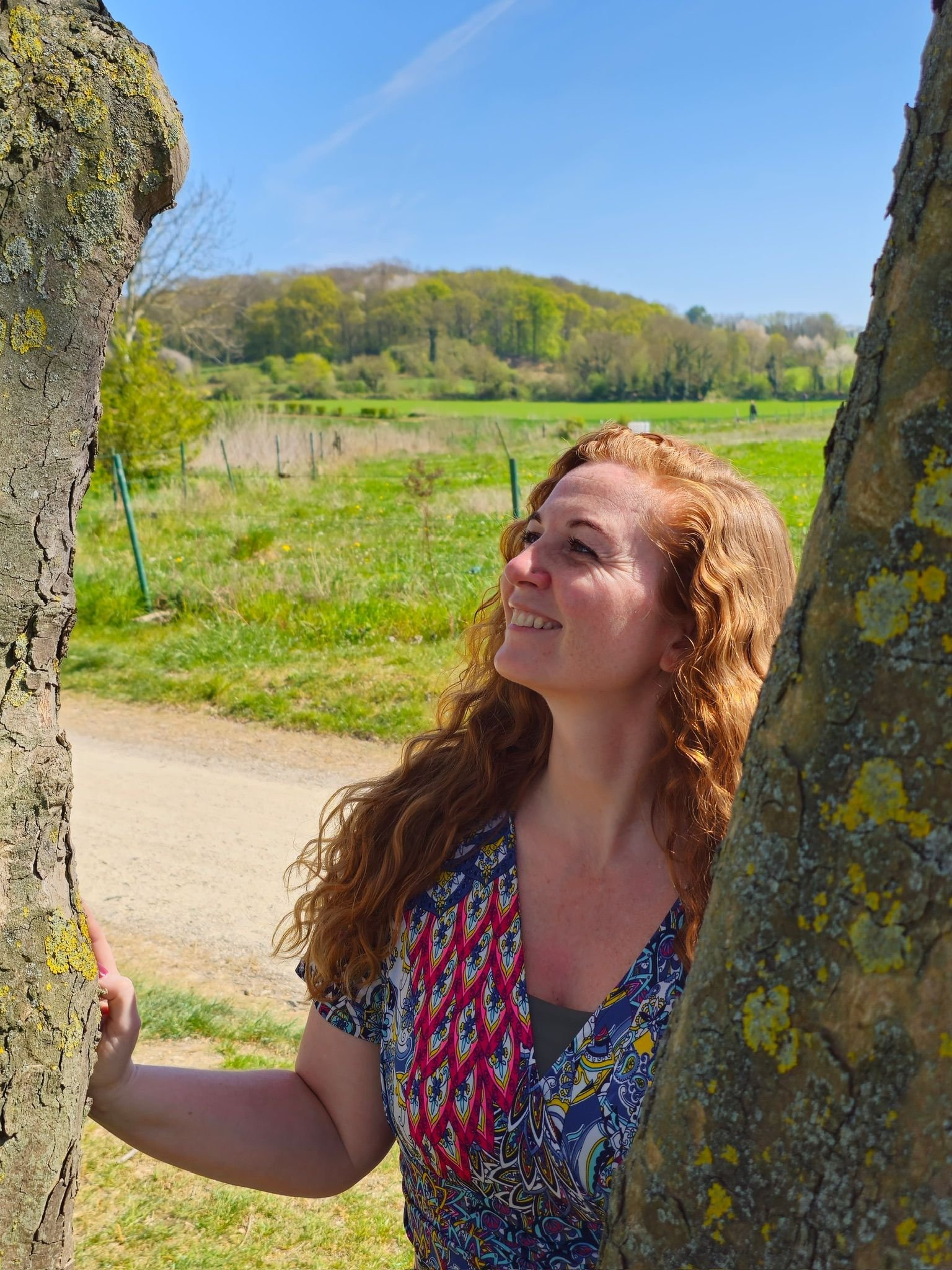 Bianca van Bergen in het Limburgse landschap